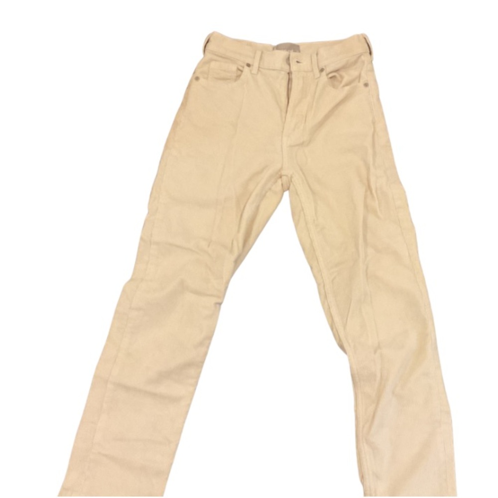 Everlane Woman’s Khaki Straight-Leg Pants in Cream